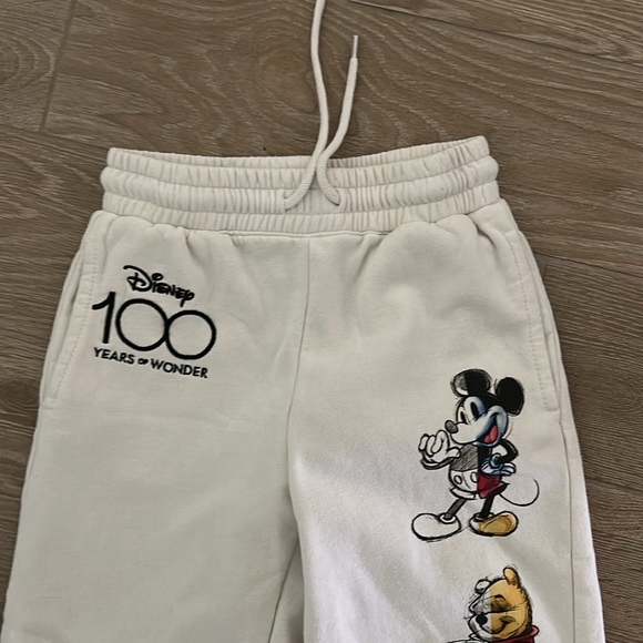 Disney 100 Off White Character Print Sweatpants - Picture 3 of 7